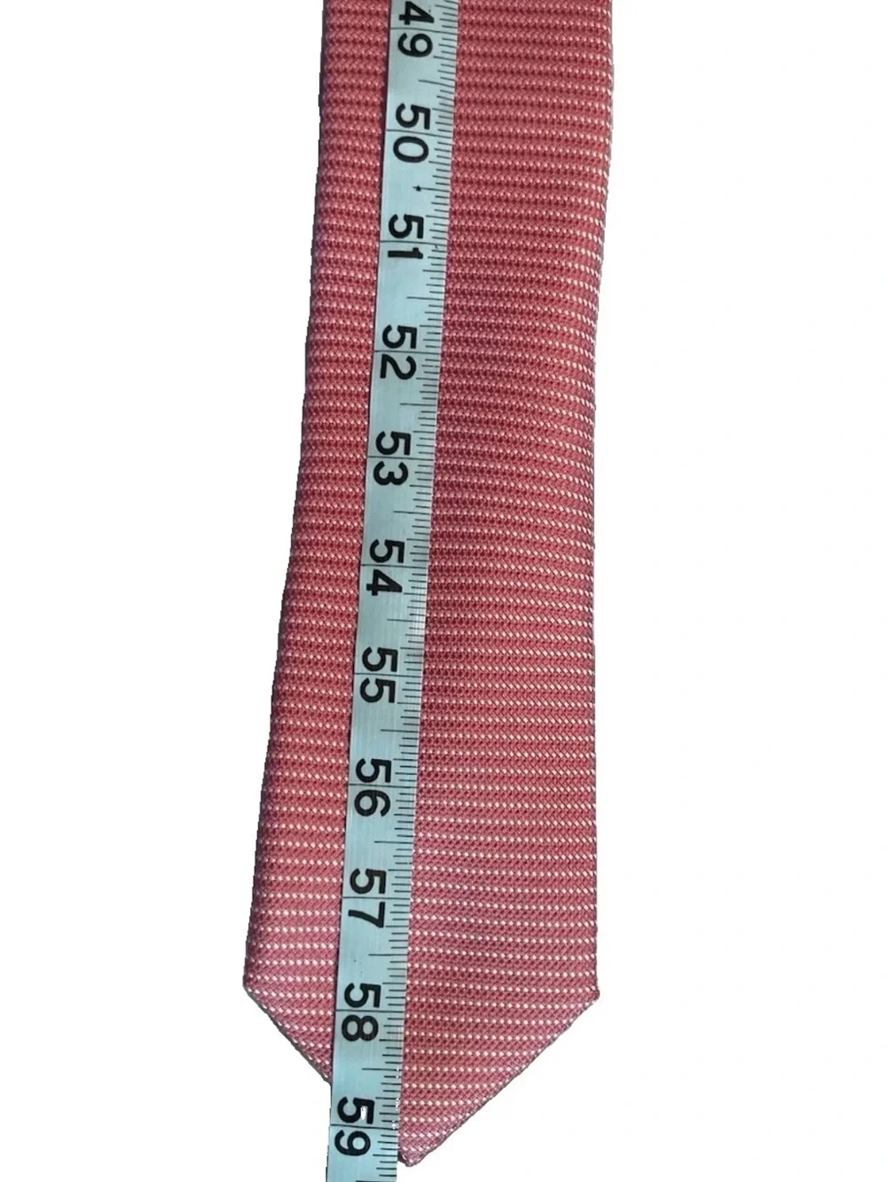 Michael Kors 100% Silk Pink with White Stripes Tie (3.25 in x 59.25 in)